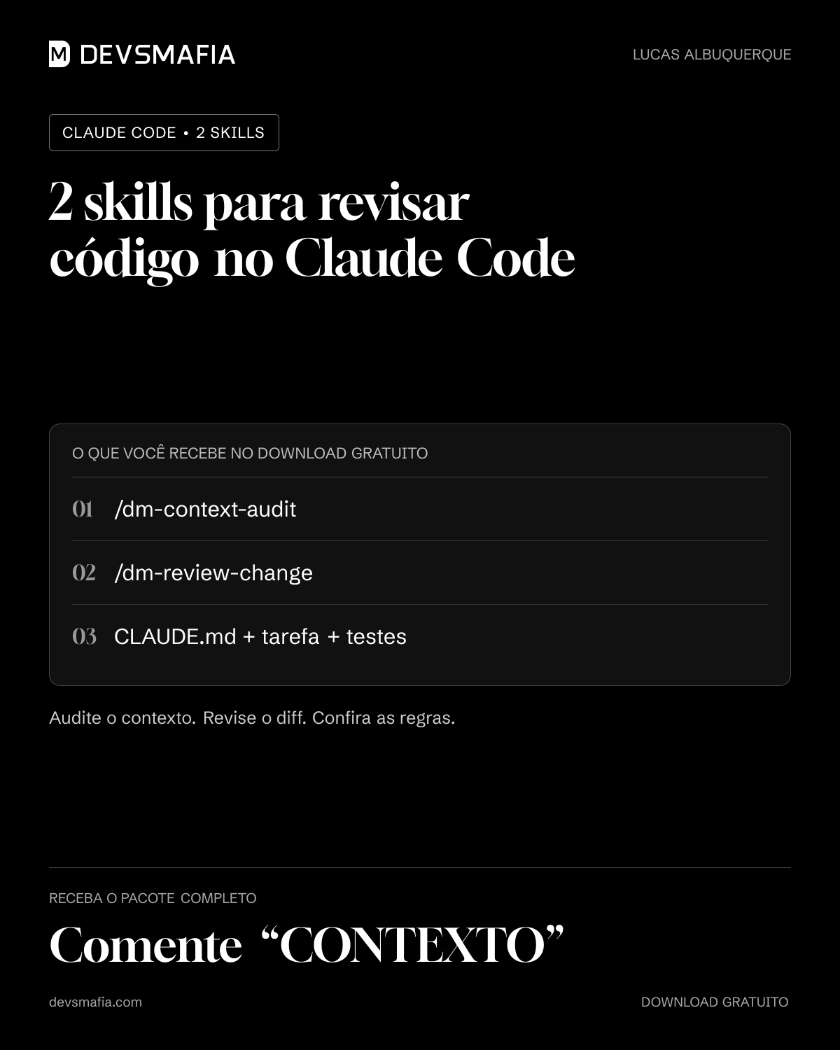 2 skills para revisar código no Claude Code