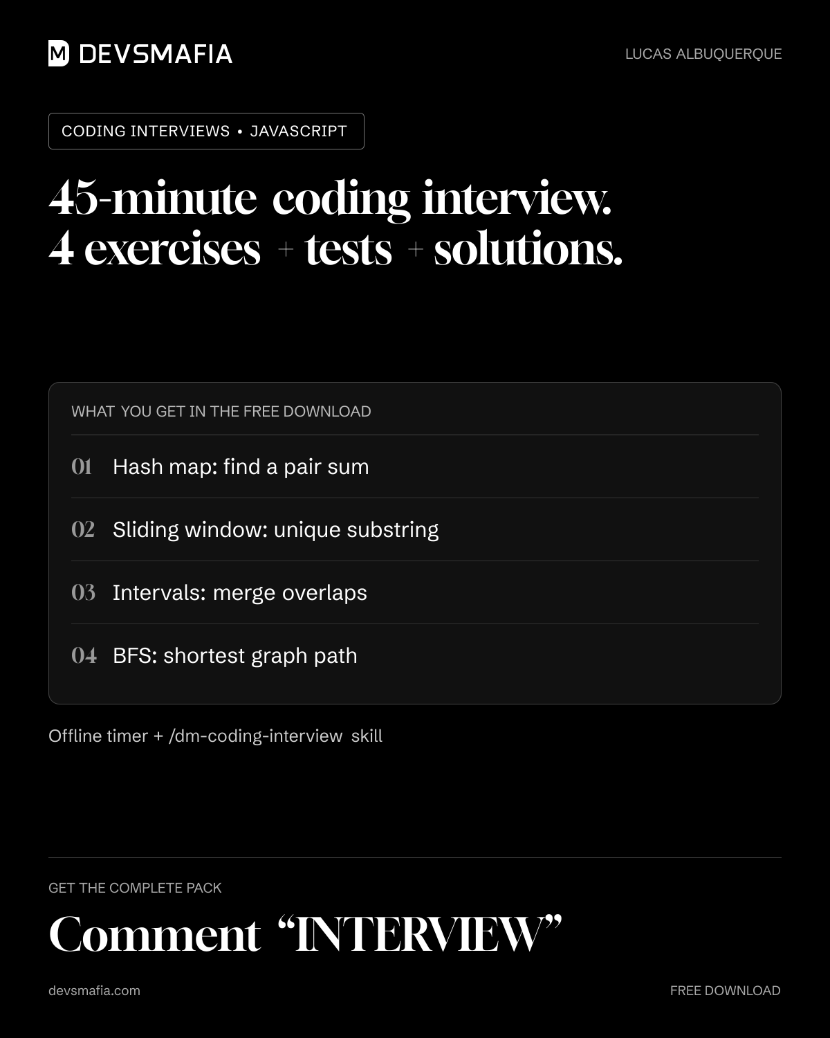45-minute coding interview practice: 4 algorithm patterns